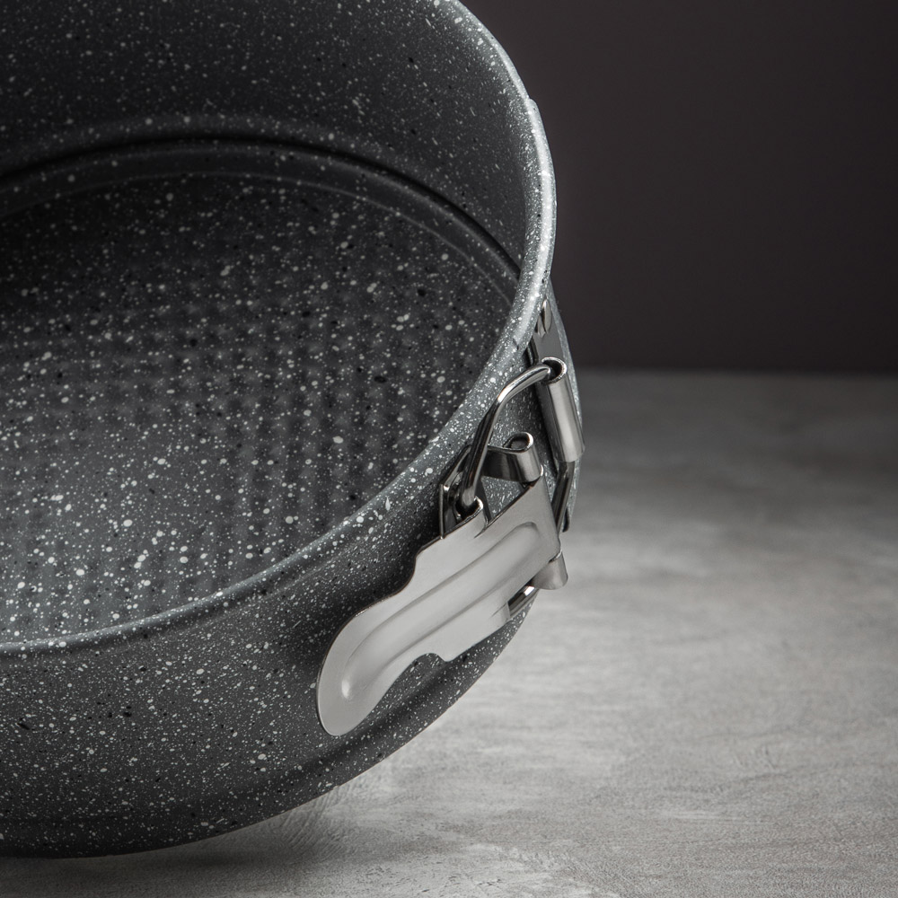 SATOSHI Буко Форма для выпечки круглая разъемная, угл.сталь, 24х6,5см, антиприг. покрытие "Мрамор", арт.№ 849-190