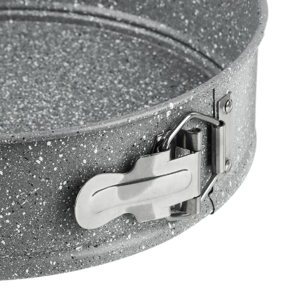 SATOSHI Буко Форма для выпечки круглая разъемная, угл.сталь, 24х6,5см, антиприг. покрытие "Мрамор", арт.№ 849-190