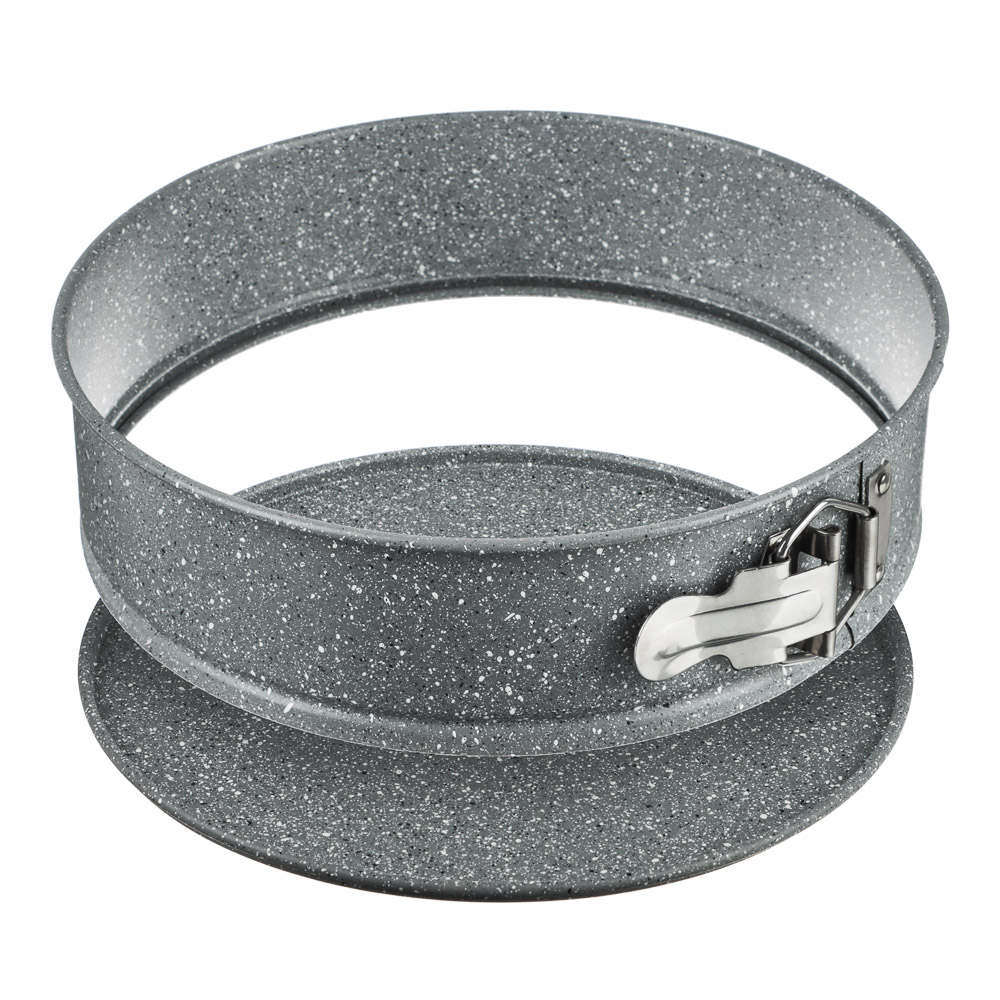 SATOSHI Буко Форма для выпечки круглая разъемная, угл.сталь, 24х6,5см, антиприг. покрытие "Мрамор", арт.№ 849-190