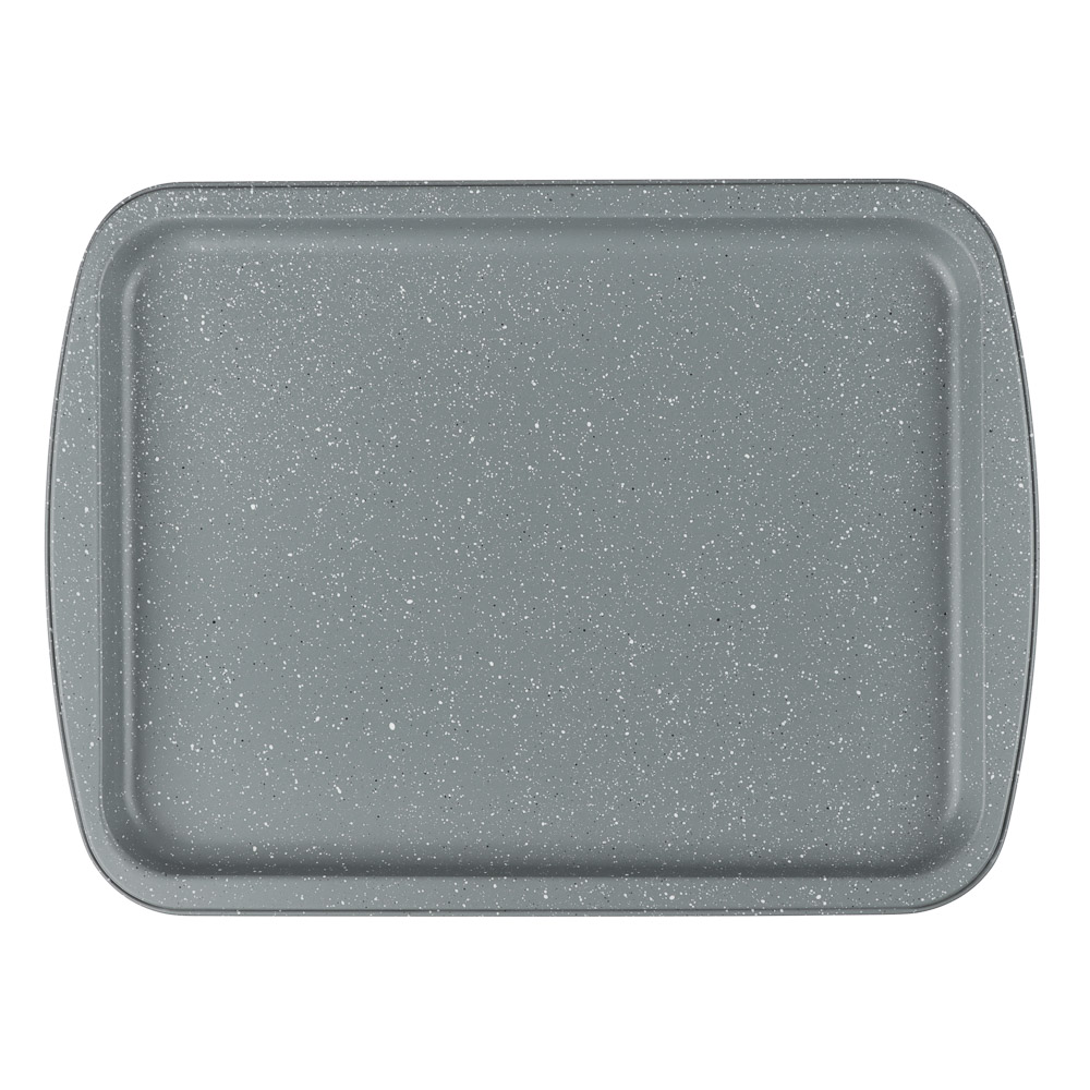 SATOSHI Буко Противень плоский, 36,5х27х1,7см, угл.сталь, антипригарное покрытие "Мрамор", арт.№ 849-192