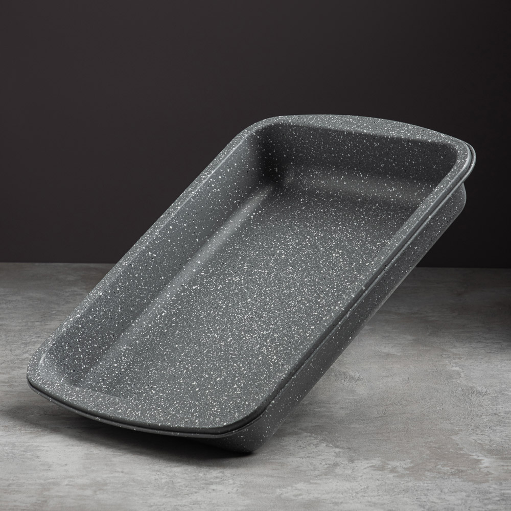 SATOSHI Буко Противень глубокий, 36,5х27х5,5см, угл.сталь, антипригарное покрытие "Мрамор", арт.№ 849-193