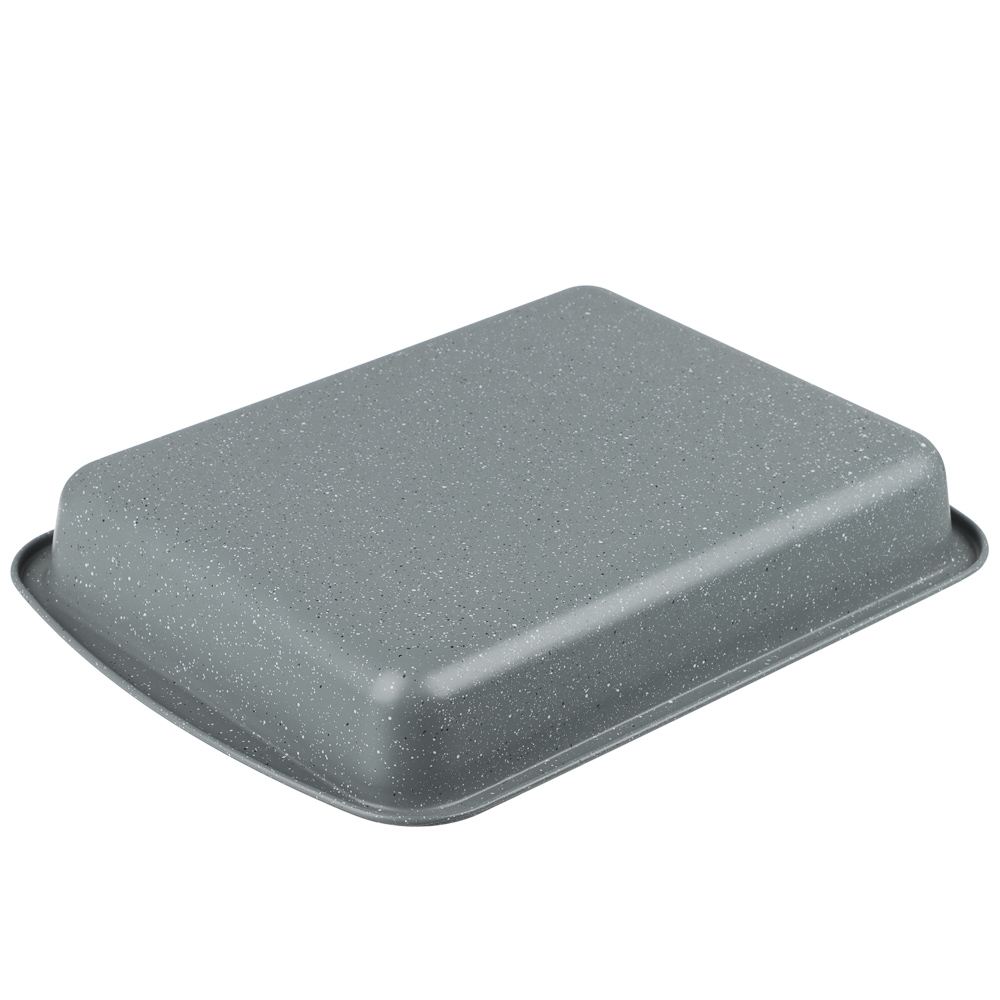 SATOSHI Буко Противень глубокий, 36,5х27х5,5см, угл.сталь, антипригарное покрытие "Мрамор", арт.№ 849-193