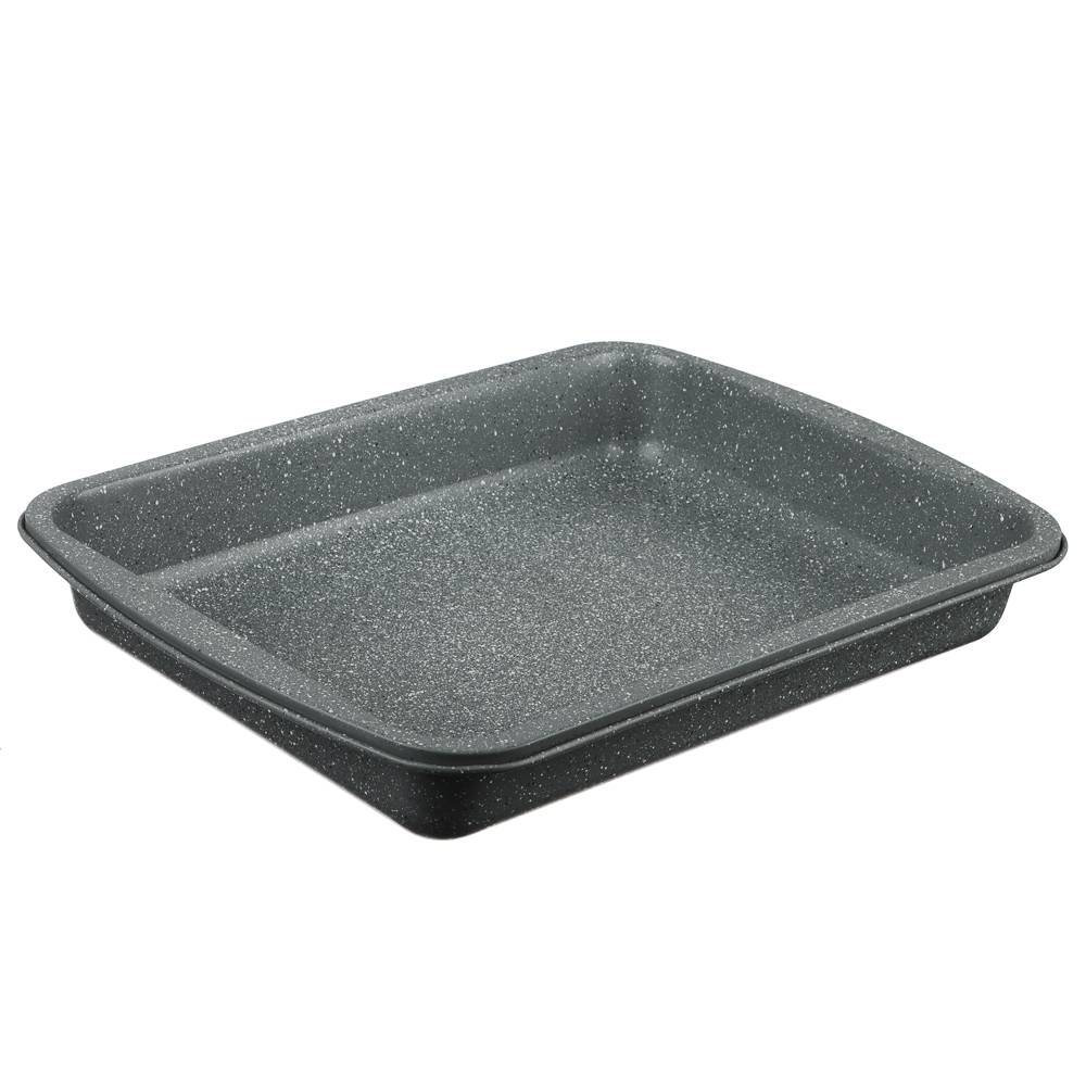 SATOSHI Буко Противень глубокий, 40х29х6см, угл.сталь, антипригарное покрытие "Мрамор", арт.№ 849-194