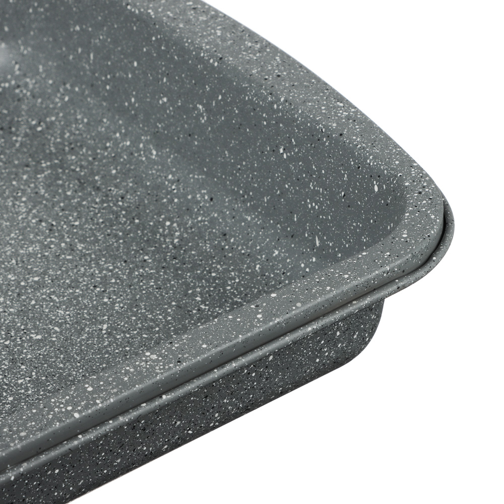 SATOSHI Буко Противень глубокий, 40х29х6см, угл.сталь, антипригарное покрытие "Мрамор", арт.№ 849-194