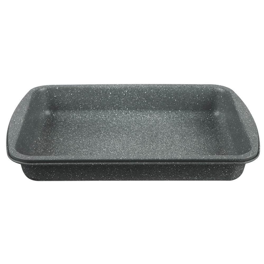 SATOSHI Буко Противень глубокий, 40х29х6см, угл.сталь, антипригарное покрытие "Мрамор", арт.№ 849-194