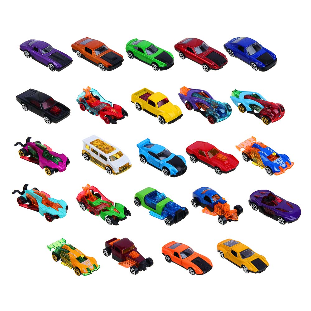 ИГРОЛЕНД Машинка "Супер гонки", металл, РР, 10,9х13 см, 24 дизайна, арт.№ 292-405