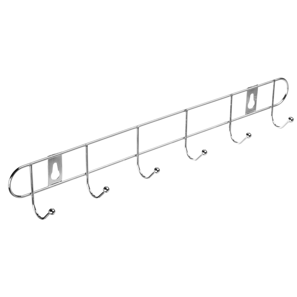 Вешалка настенная тм VETTA, 6 крючков, металл, 32,5х5х3,5см, арт.№ 465-165