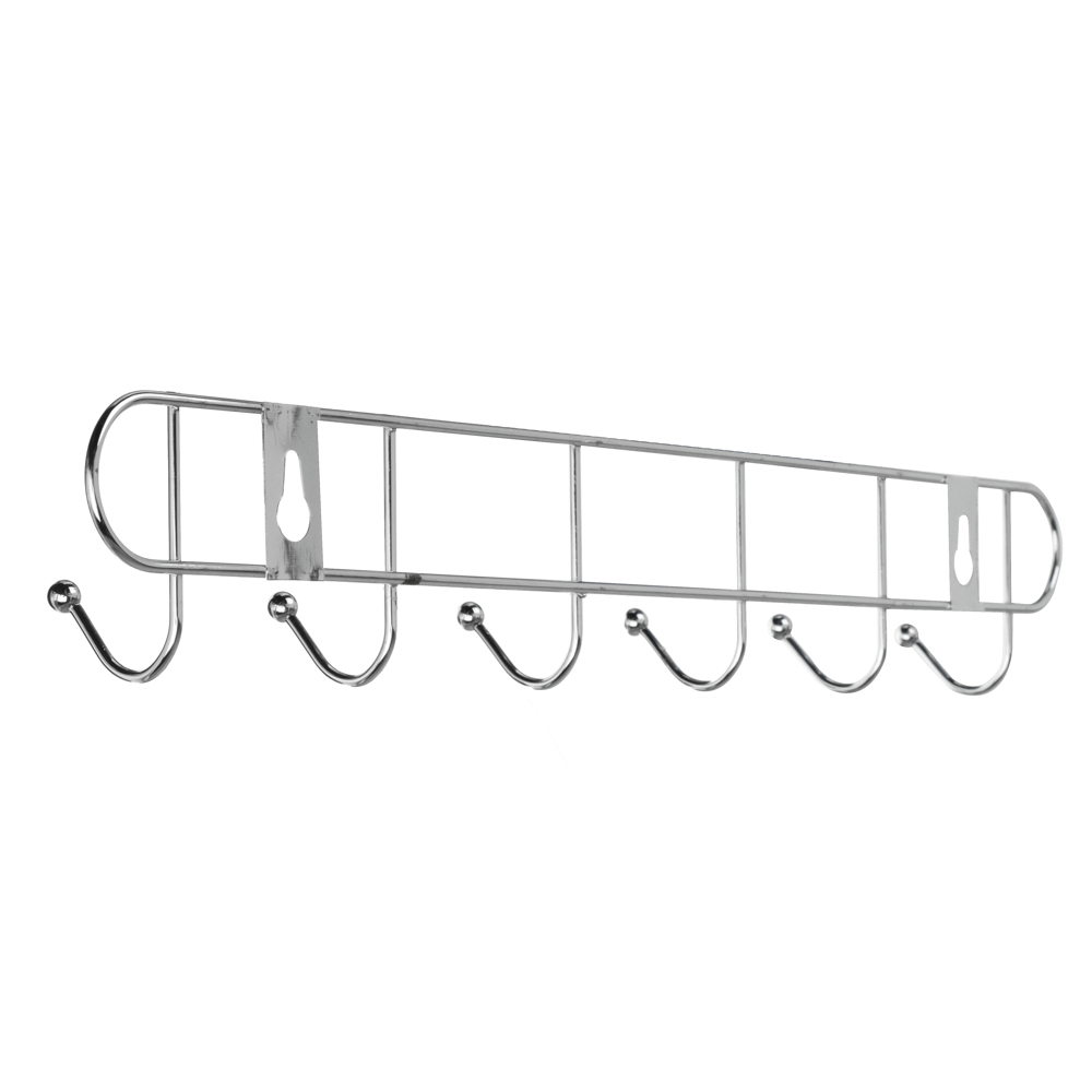Вешалка настенная тм VETTA, 6 крючков, металл, 32,5х5х3,5см, арт.№ 465-165