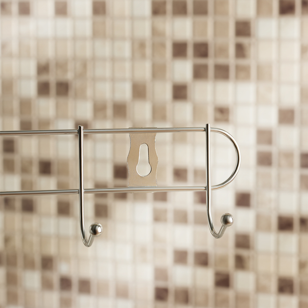 Вешалка настенная тм VETTA, 6 крючков, металл, 32,5х5х3,5см, арт.№ 465-165