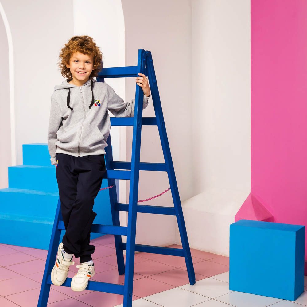 BY Basic Брюки детские, хлопок, цвет темно-синий, размер 110, арт.№ 833-046