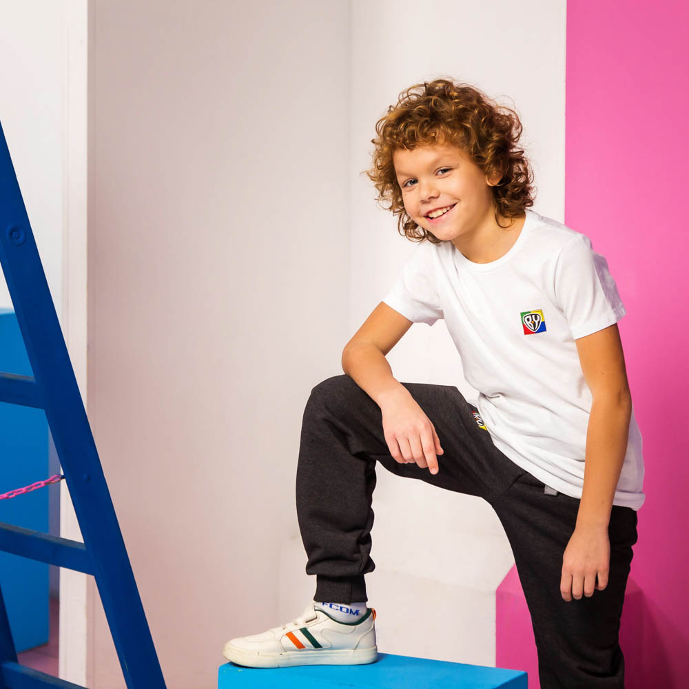 BY Basic Футболка детская, хлопок, цвет белый, размер 134, арт.№ 833-297