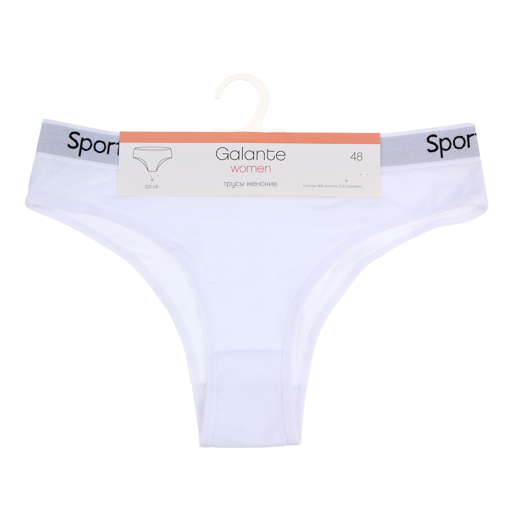 GALANTE Трусы-слипы женские с широкой резинкой, 95%хлопок, 5%спандекс, р-ры 42-48, 3 цвета, арт.№ 331-141