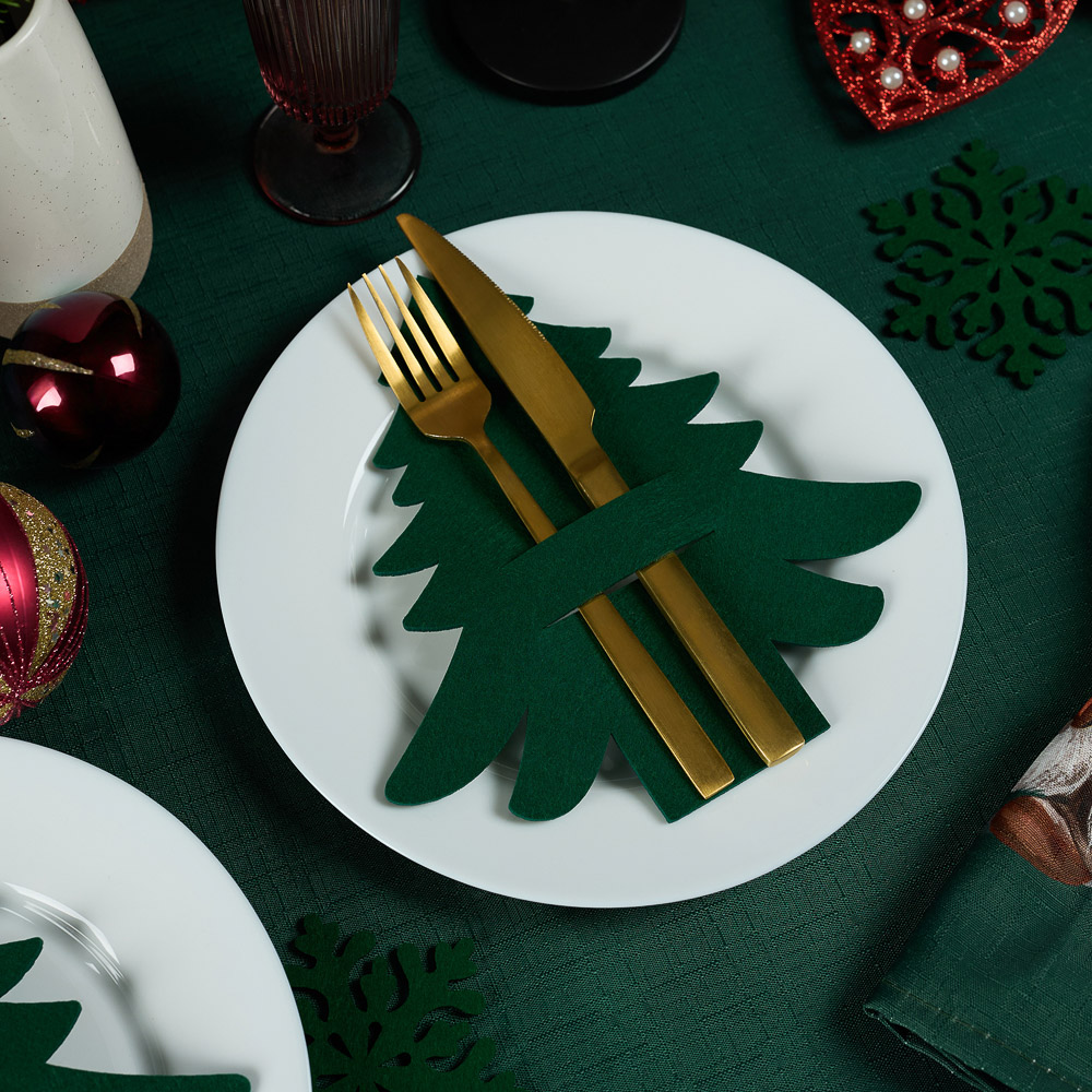 PROVANCE Фелиз Подставка фетровая под столовые приборы, 2шт в комплекте, 100% полиэстер, 2 цвета, арт.№ 492-218