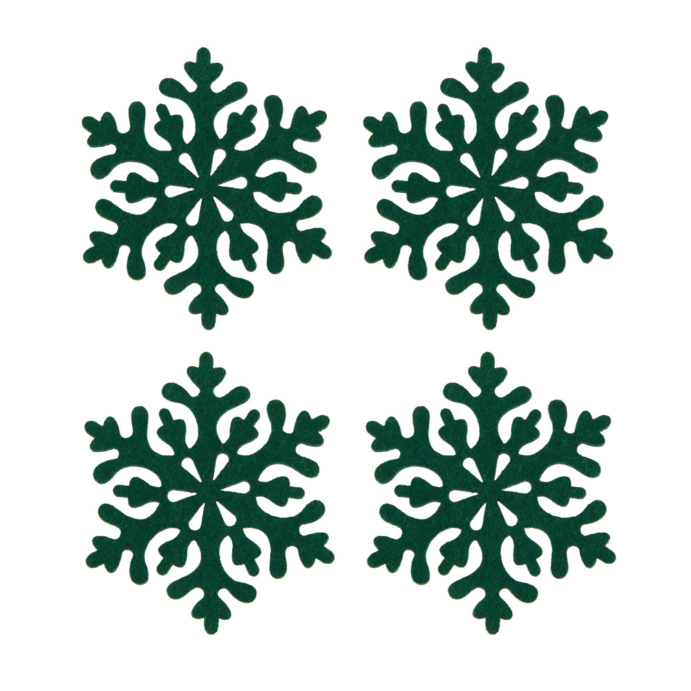 PROVANCE Фелиз Подставка фетровая 4шт, 10см, 100% полиэстер, 2 цвета, арт.№ 492-220