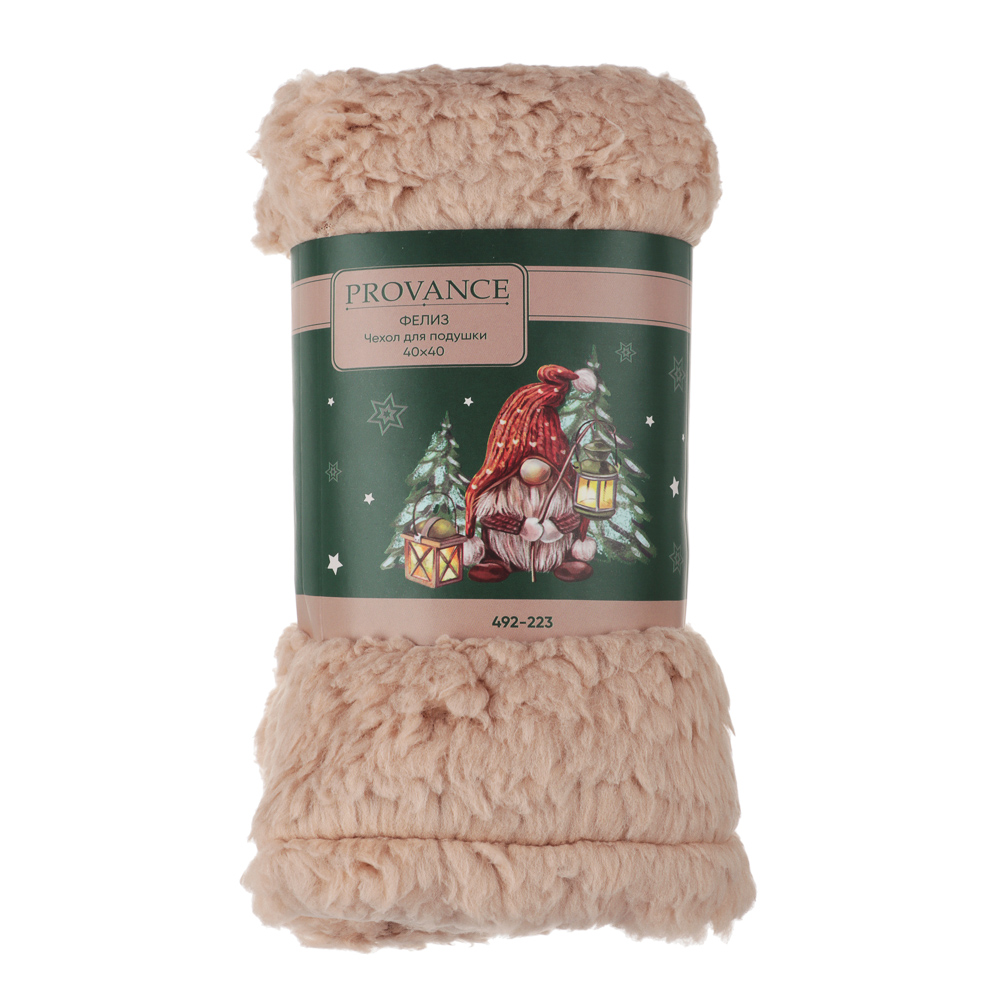 PROVANCE Фелиз Чехол для подушки тедди, 40х40см, 100% полиэстер, 2 цвета, арт.№ 492-223
