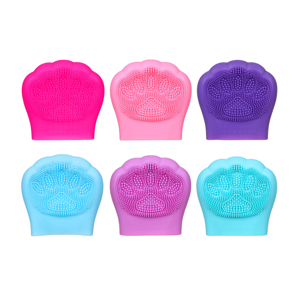 Щеточка для умывания тм ЮНИLOOK , силикон, 7,5х7,5см, 4-6 цветов, арт.№ 357-242