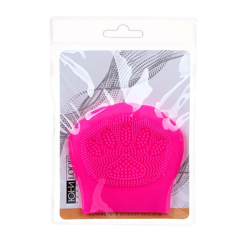 Щеточка для умывания тм ЮНИLOOK , силикон, 7,5х7,5см, 4-6 цветов, арт.№ 357-242