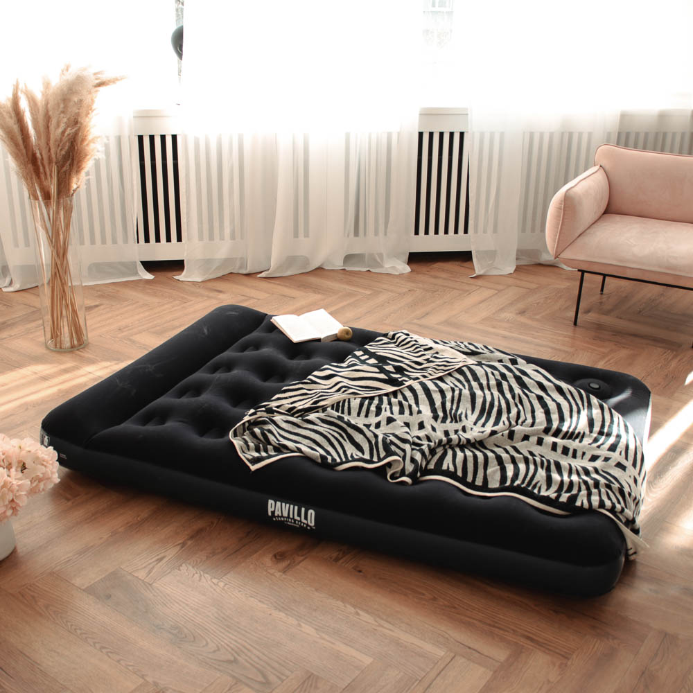 BESTWAY Матрас надувной EASY INFLATE с подголовником, встр.ножн.насос, 191x137x22см, до 300кг, 67225, арт.№ 332-029