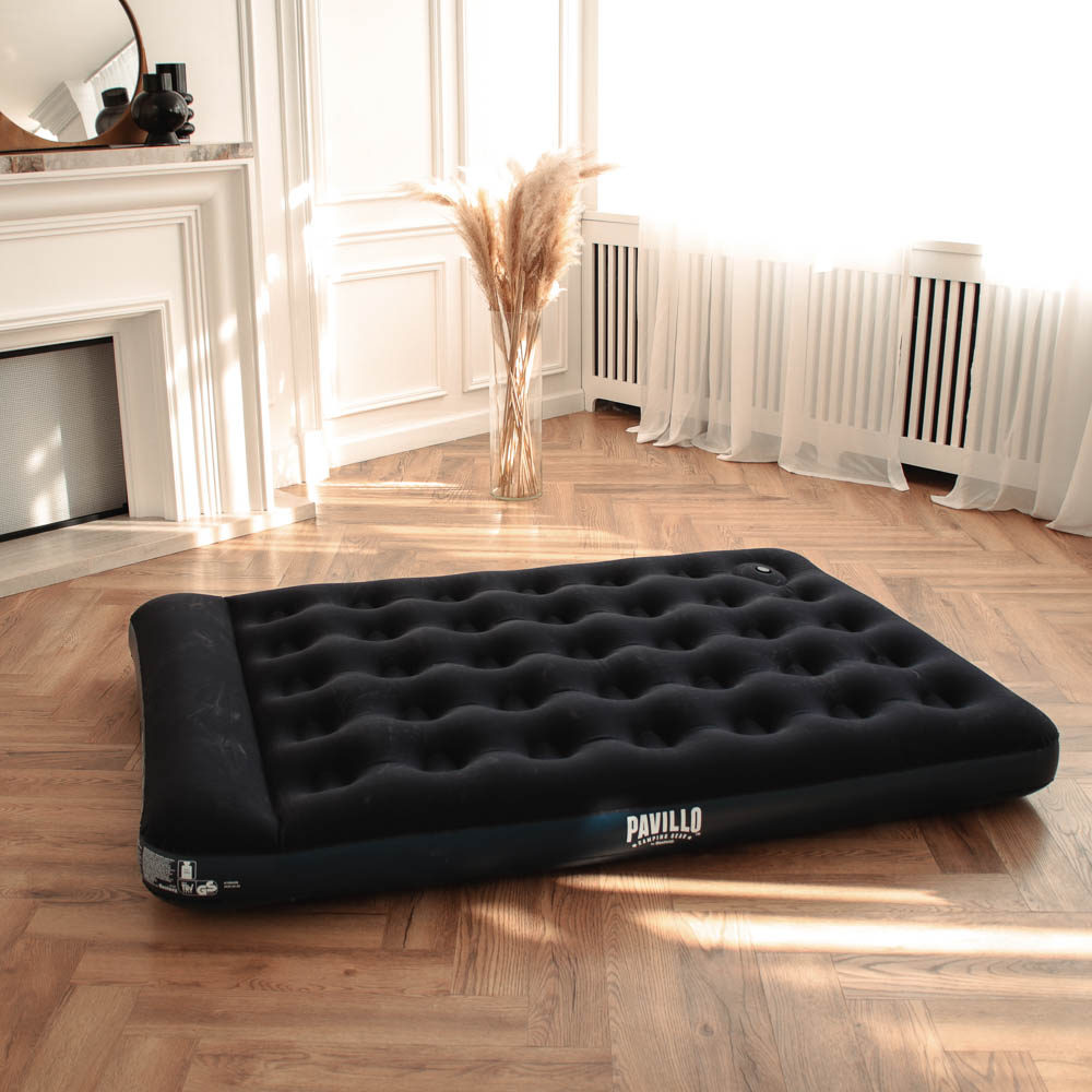 BESTWAY Матрас надувной EASY INFLATE с подголовником, встр.ножн.насос, 191x137x22см, до 300кг, 67225, арт.№ 332-029