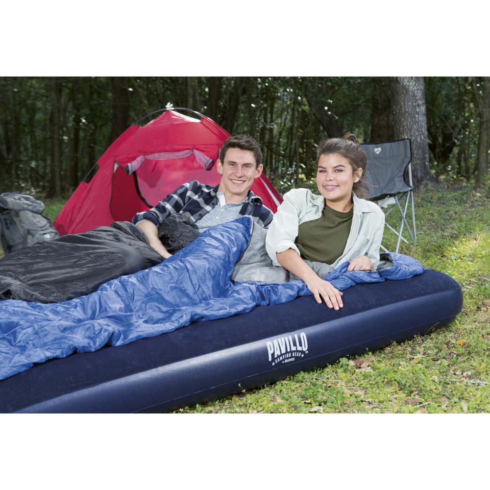 BESTWAY Матрас надувной FLOCKED AIR, 191х137х22см, до 300кг, 67002, арт.№ 332-002
