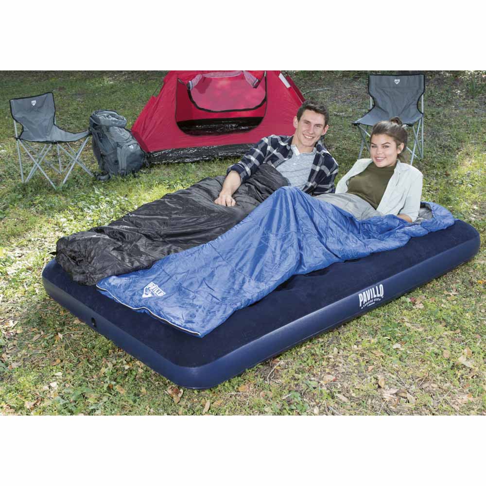 BESTWAY Матрас надувной FLOCKED AIR, 191х137х22см, до 300кг, 67002, арт.№ 332-002
