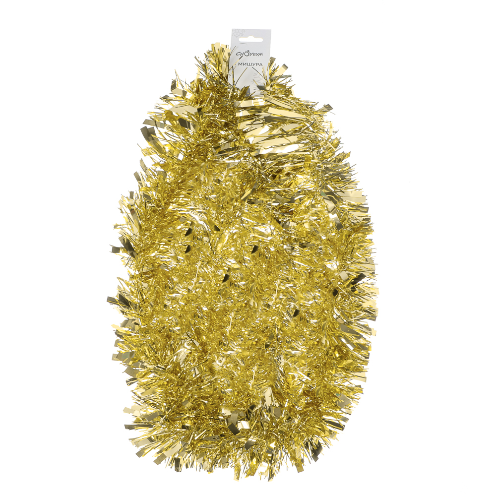 СНОУ БУМ Мишура 10x200см, ПЭТ, золото, 26-331, арт.№ 377-634
