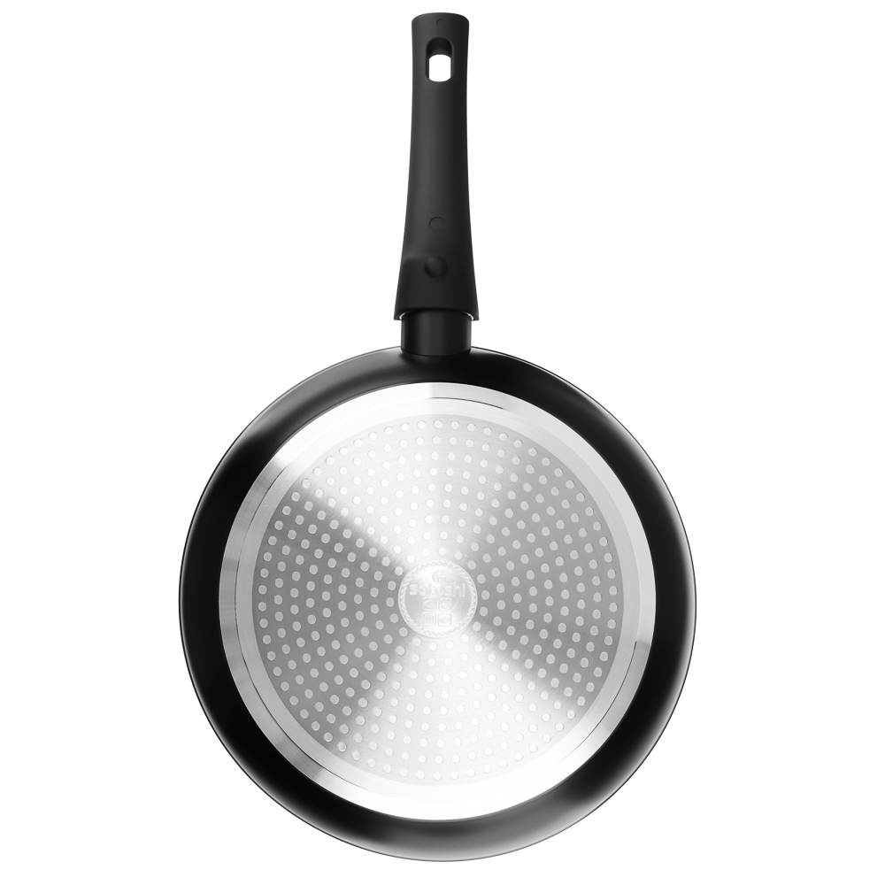 SATOSHI Оникс Сковорода литая d26см, антипригарное покрытие "мрамор", съемная ручка, индукция, арт.№ 846-730