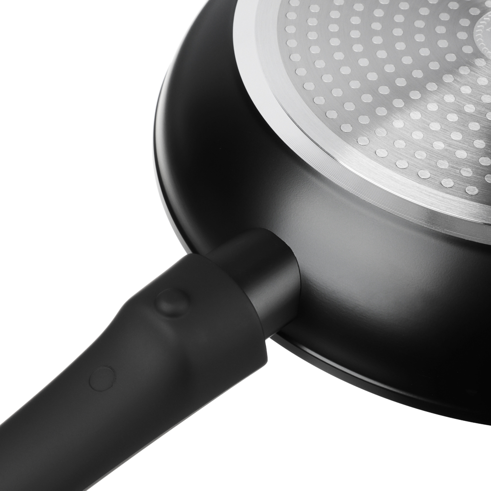 SATOSHI Оникс Сковорода литая d26см, антипригарное покрытие "мрамор", съемная ручка, индукция, арт.№ 846-730