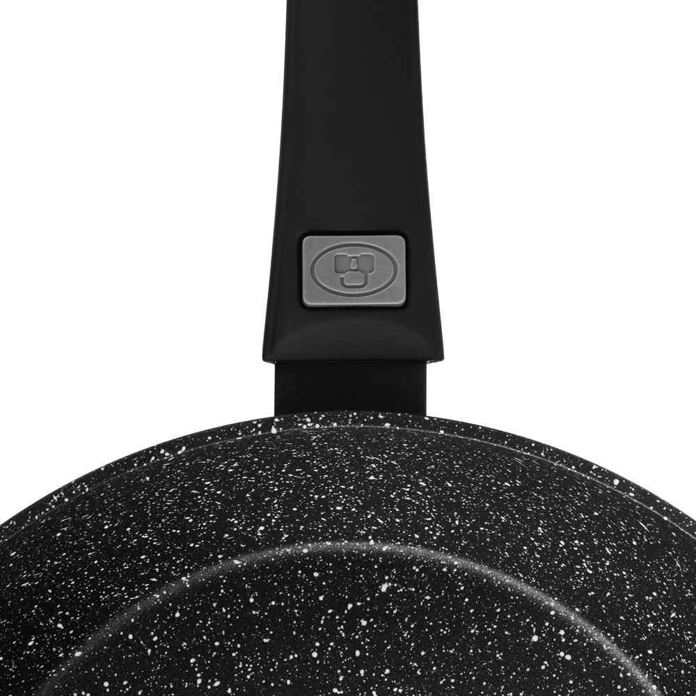 SATOSHI Оникс Сковорода литая d28см, антипригарное покрытие "мрамор", съемная ручка, индукция, арт.№ 846-731