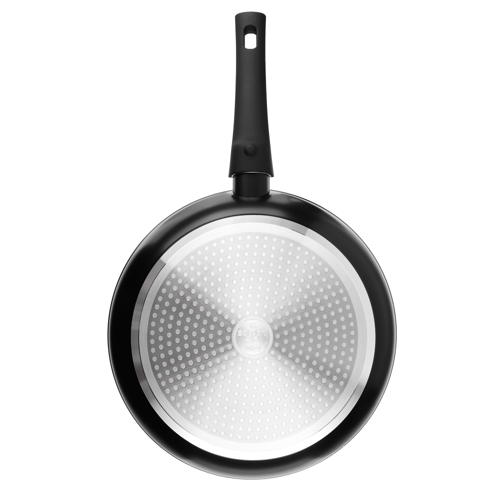 SATOSHI Оникс Сковорода литая d28см, антипригарное покрытие "мрамор", съемная ручка, индукция, арт.№ 846-731