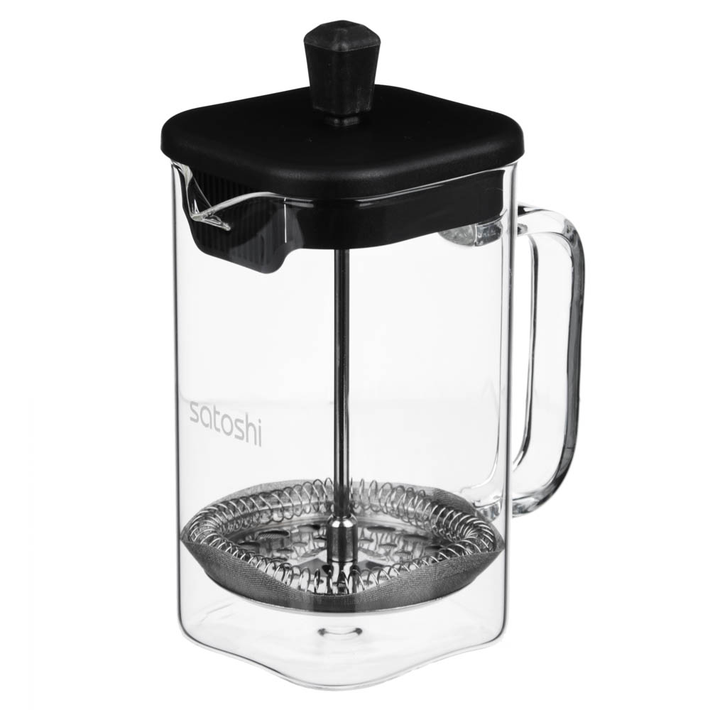 SATOSHI Верона Френч-пресс 600мл, жаропрочное стекло, арт.№ 850-195