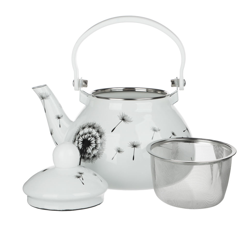 Чайник эмалированный VETTA Одуванчик, с ситом, 1,5л, индукция, арт.№ 894-569