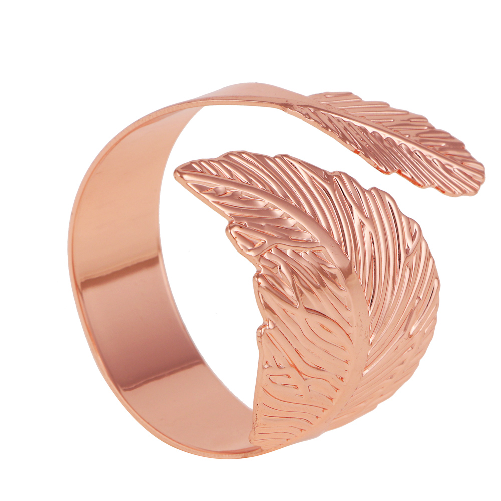 BY COLLECTION White Line Кольцо для сервировки 2шт, 100% металл, цвет розовое золото, арт.№ 488-111