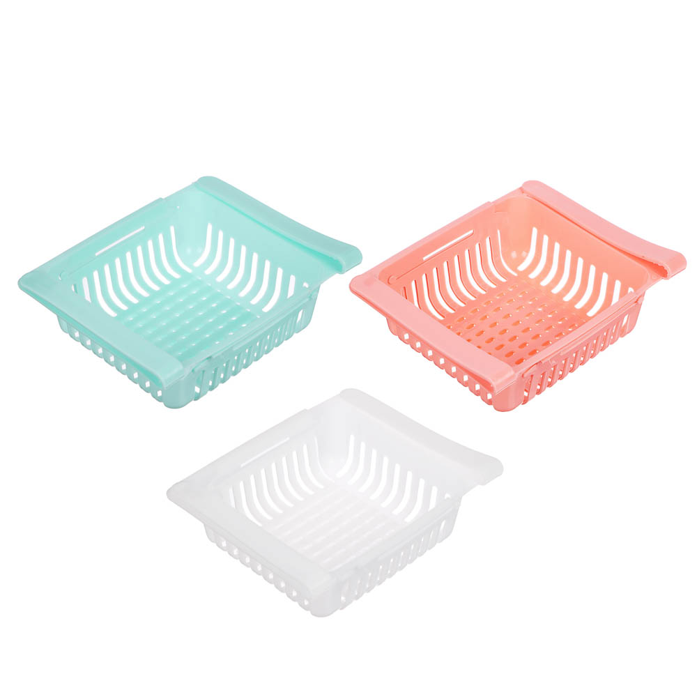 Контейнер в холодильник тм VETTA, раздвижной, 19,5-27,5х15,5х7h см, полипропилен, арт.№ 414-051