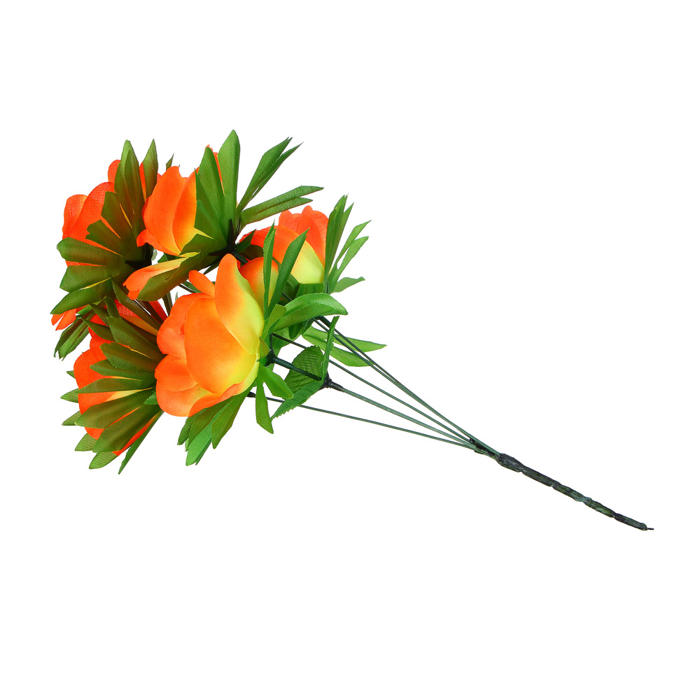 Цветок искусственный букет роз, 35 см, пластик, 6 цветов, арт.№ 409-023