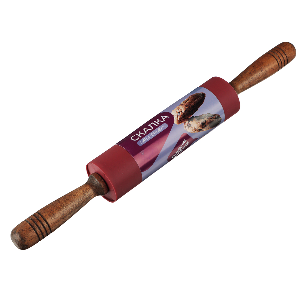 ВСЁГАЗИН Скалка силиконовая 43х5см, арт.№ 856-138