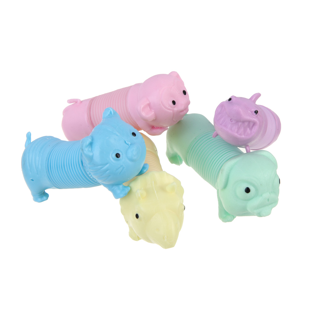 ИГРОЛЕНД Игрушка - тянушка "Чудики" пластик ABS, PE, 6,5см, 5 дизайнов, арт.№ 274-209