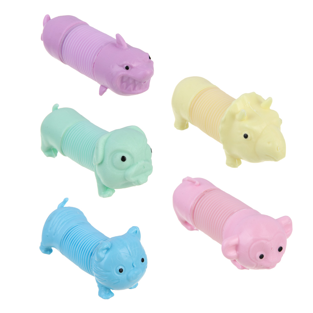 ИГРОЛЕНД Игрушка - тянушка "Чудики" пластик ABS, PE, 6,5см, 5 дизайнов, арт.№ 274-209