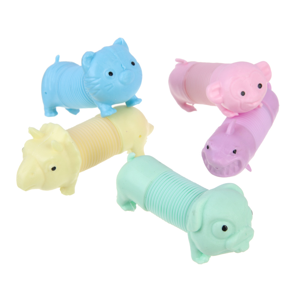 ИГРОЛЕНД Игрушка - тянушка "Чудики" пластик ABS, PE, 6,5см, 5 дизайнов, арт.№ 274-209