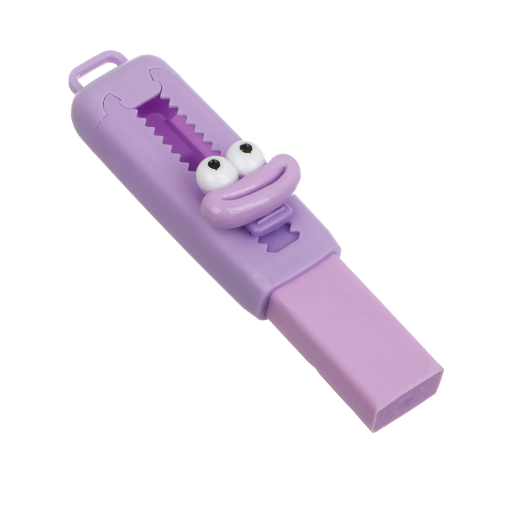 Ластик выдвижной "Мемы", 8,5х2,5см, ТПР, пластик, 4 вида, шоу-бокс, арт.№ 607-081