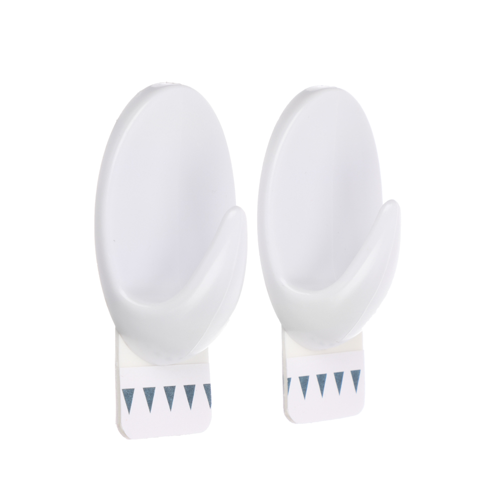 VETTA Крючки самоклеящиеся, 2шт, SR, пластик, 1,5кг, 55х32х25мм, овальные, 1808, арт.№ 440-296