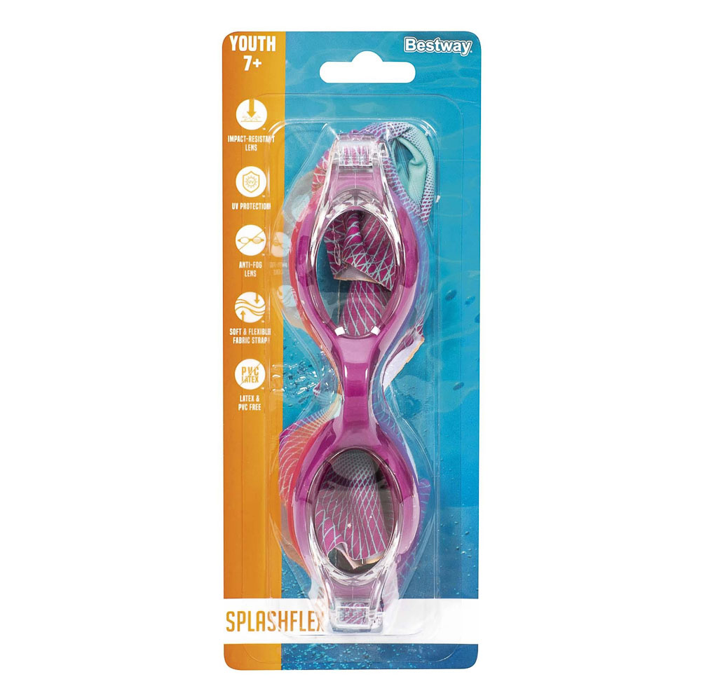 BESTWAY Очки для плавания SPLASHFLEX, 7+ , 21177, арт.№ 002-019