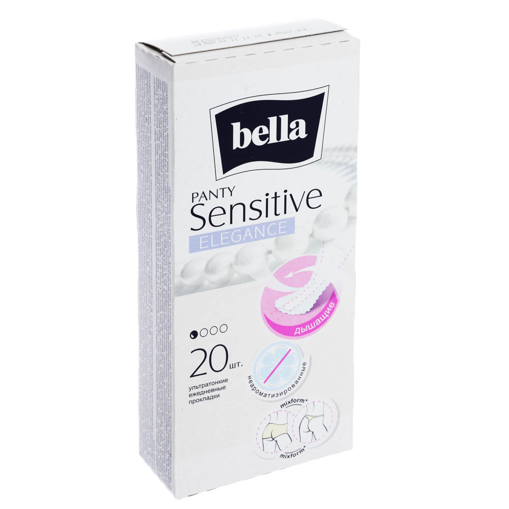 Прокладки ежедневные BELLA Panty Sensitive elegance, к/у, 20шт, арт.№ 939-020