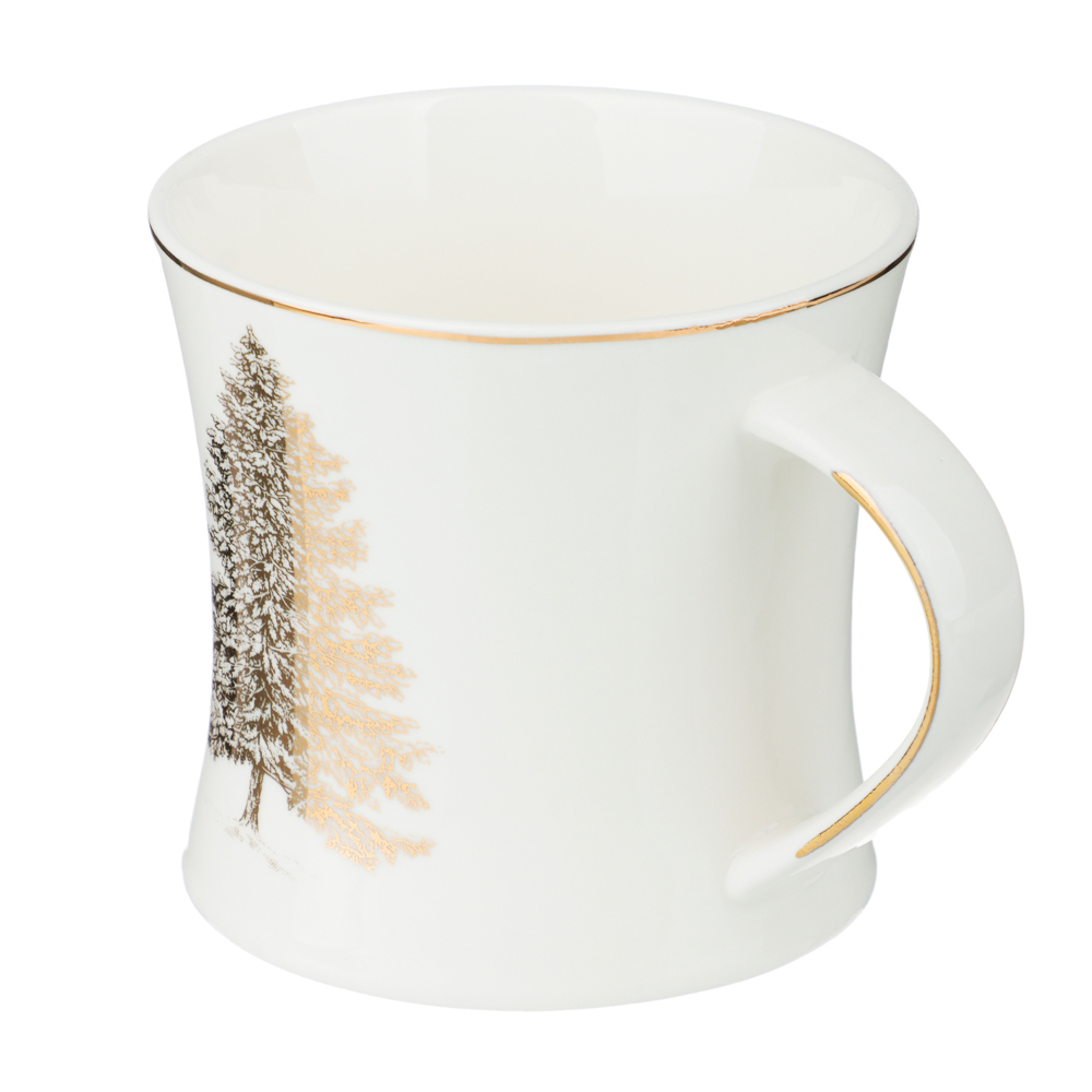 BY COLLECTION White Line Кружка, 300мл, фарфор, подарочная упаковка, арт.2, арт.№ 820-819