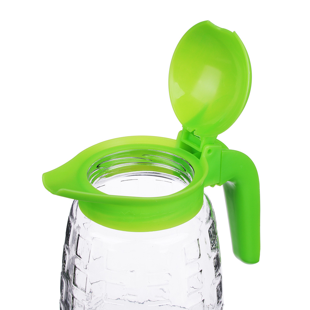 Кувшин стеклянный с пластиковой крышкой 1,7л арт.К-1700, арт.№ 878-276