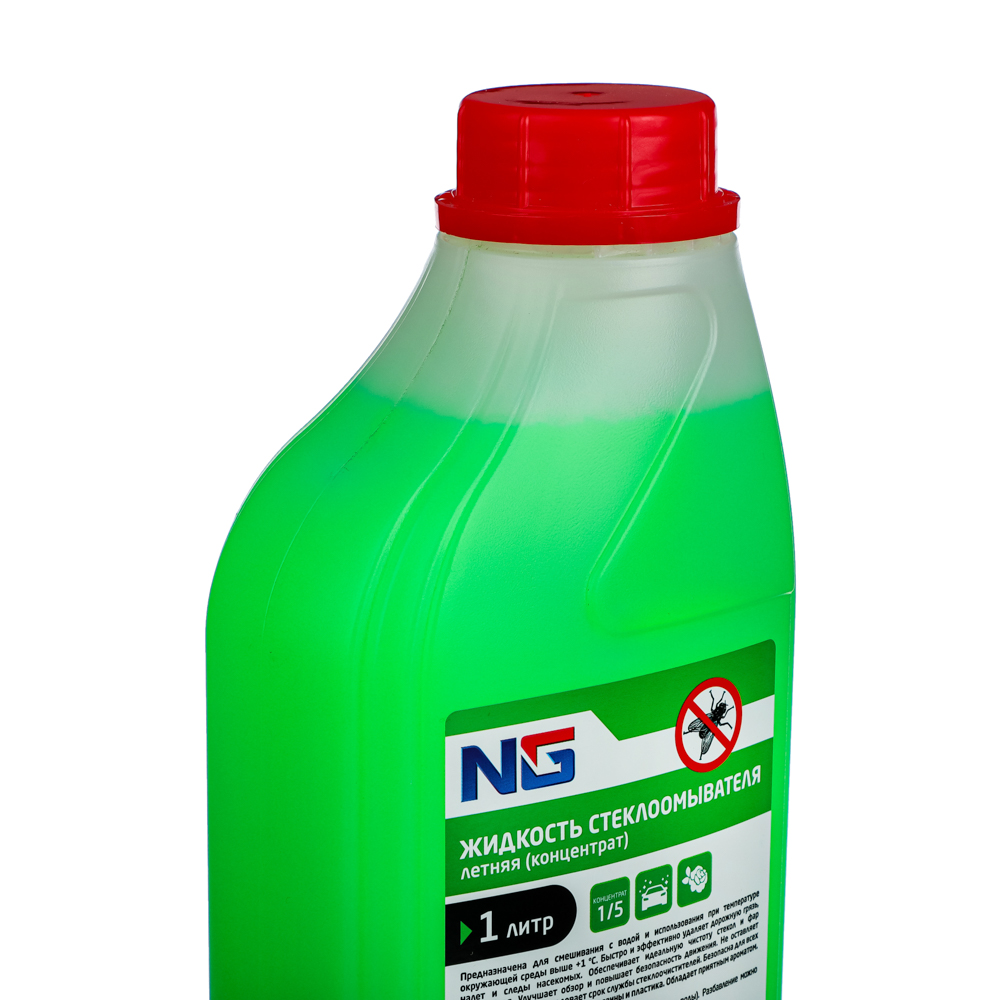 ЕРМАК Жидкость стеклоомывателя летняя концентрат (1/5), 1л, арт.№ 727-054