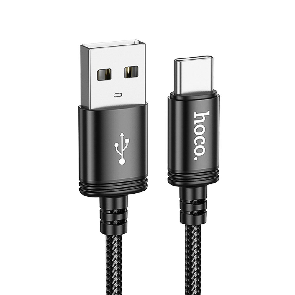 Кабель для зарядки USB(A)-Type C hoco. модель X89 Wind, 2 м, черный, арт.№ 931-588