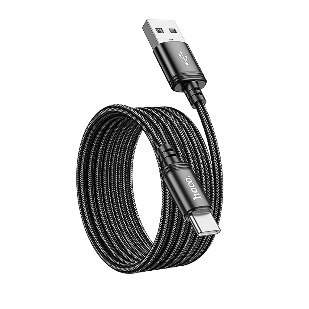 Кабель для зарядки USB(A)-Type C hoco. модель X89 Wind, 2 м, черный, арт.№ 931-588