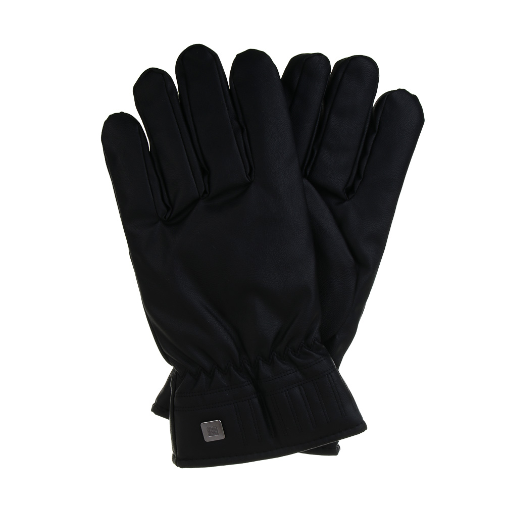 GALANTE Перчатки мужские контактные на подкладке, р.22-24, 100% полиэстер, черные, ОЗ25-24, арт.№ 363-440