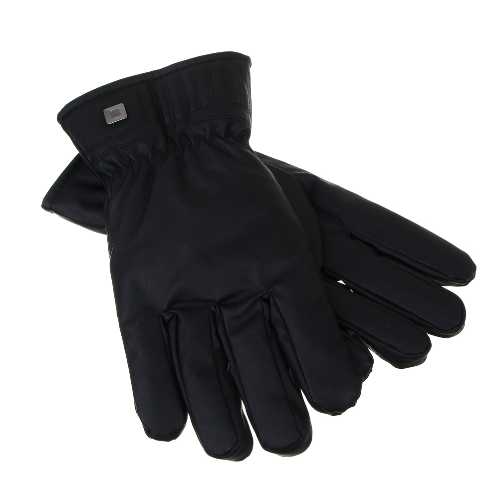 GALANTE Перчатки мужские контактные на подкладке, р.22-24, 100% полиэстер, черные, ОЗ25-24, арт.№ 363-440